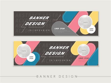 graphic design banner template vectors illustrations