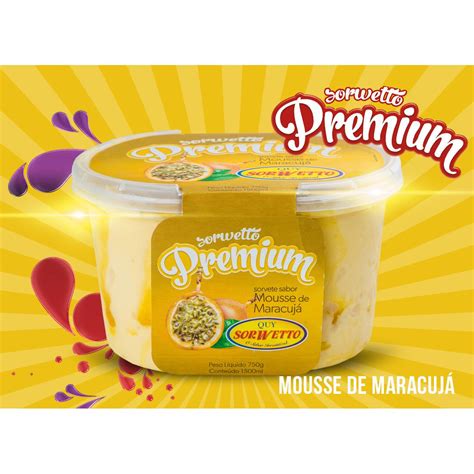 Sorvete Mousse De Maracuj Quy Sorwetto L Supermercado Regente