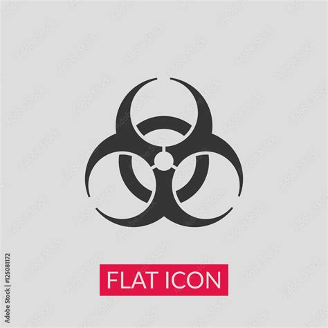 Biohozard sign icon vector Stock Vector | Adobe Stock