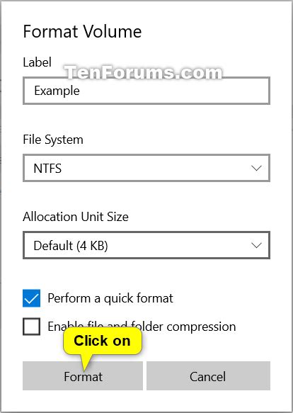 Format Disk or Drive in Windows 10 | Tutorials