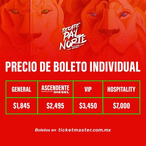 Tecate Pal Norte On Twitter Conoce Las Zonas Y Precios Para