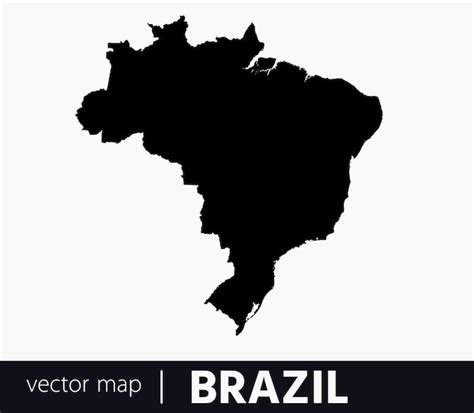 Mapa Vetorial Altamente Detalhado Do Brasil Vetor Premium