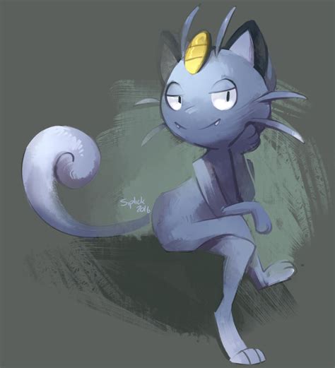 Alolan Meowth by Siplick on DeviantArt