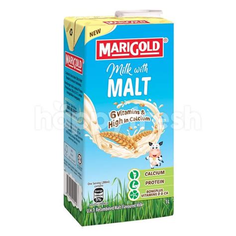 Marigold Malt Uht Milk 1l Tetra Singapore Eezee