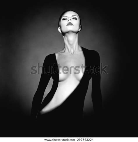 Fashion Art Studio Portrait Elegant Naked Stock Photo 297843224 Shutterstock