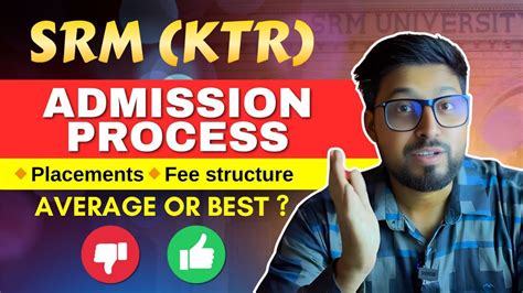 Srm Ktr Review Admission Process Fee Scholarship Placement 😲