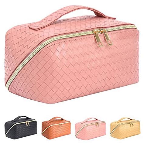 Zauknya Large Capacity Travel Cosmetic Bag Makeup Bag Portable