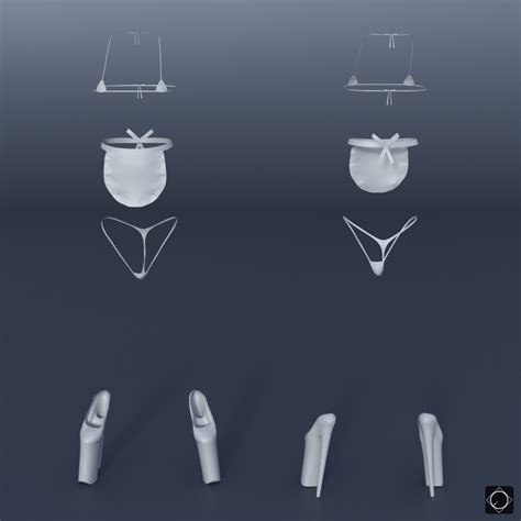 DForce Summer Maid Micro Bikini For Genesis 8 And 8 1 Females Daz 3D