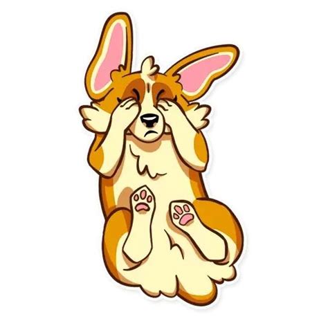 Набор стикеров для Telegram «Красавец корги»