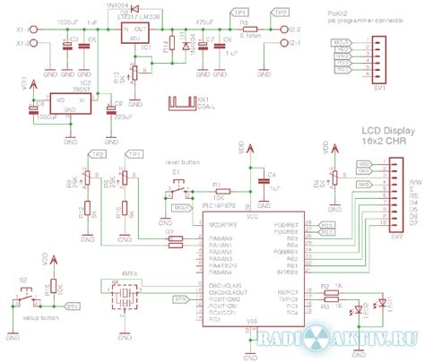 Лабораторный блок питания с LCD на LM317(LM338) и PIC16F873 ...