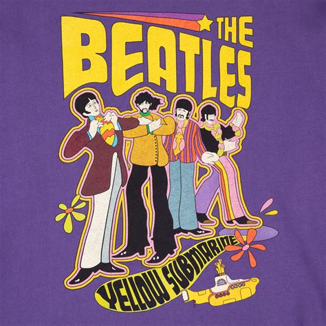 Yellow Submarine Purple Crewneck The Beatles Official Store