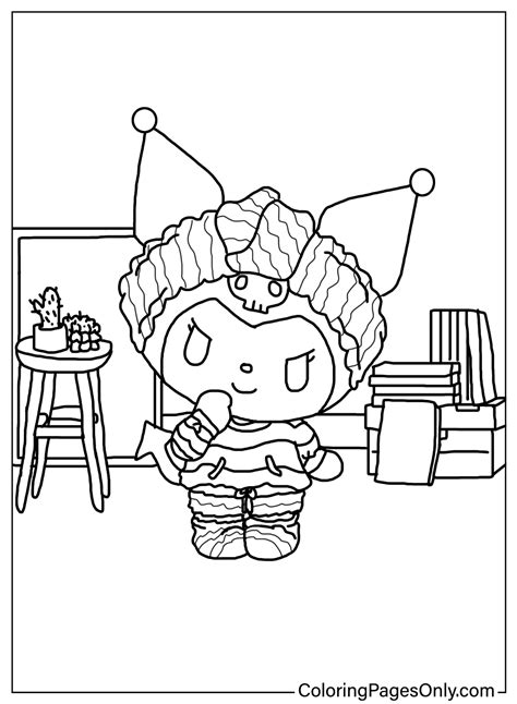 Printable Kuromi Coloring Pages