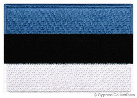 Estonia Flag Patch Embroidered Iron On Eesti Vabariik Estonian Emblem