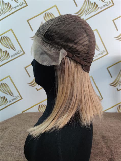 Peruka Nicola Lace Front Kolor Blond Ombre Fryzura Bob W Osy