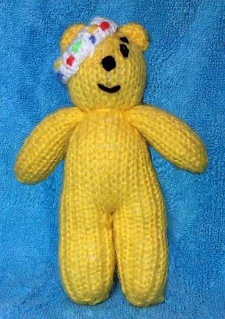 Pudsey Bearteddy Finger Puppet Knitting Pattern By Rebecca Roberts