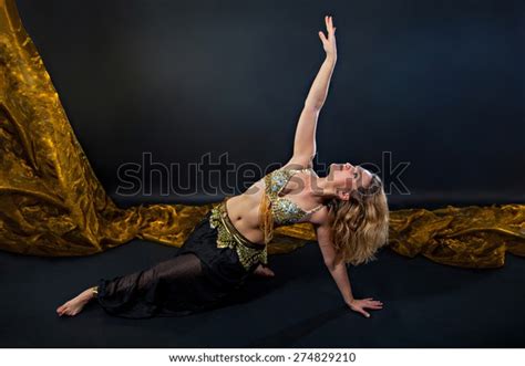 Beautiful Belly Blonde Dancer Costume Dancing Stock Photo Shutterstock