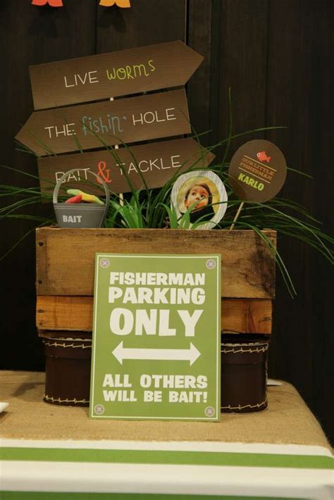 Birthday Party Ideas | Photo 1 of 37 | Fishing birthday party, Fishing