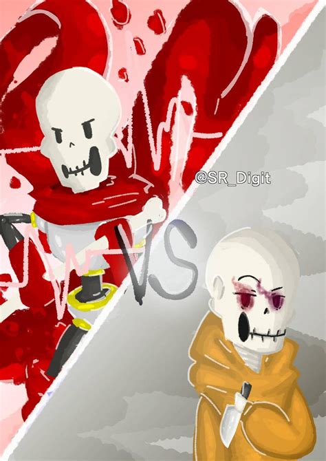 Papyrus Vs Dustswap Papyrus By Digit2211 On Deviantart