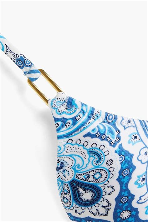 MELISSA ODABASH Cancun Paisley Print Triangle Bikini Top THE OUTNET