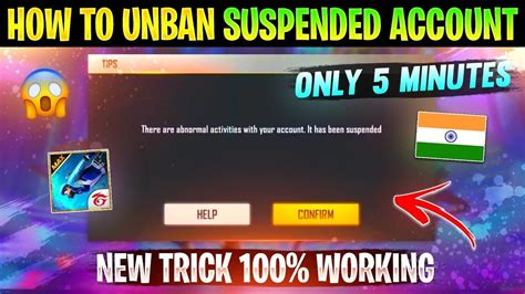 How To Unsuspend Free Fire Account How To Unban Free Fire ID Free