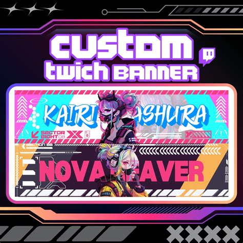 CUSTOM TWITCH BANNER Twitch Banner Banner Design Twitter Banner Youtube ...