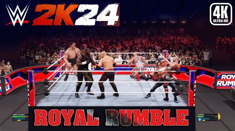 Wwe 2k24 Royal Rumble Match Gameplay Youtube