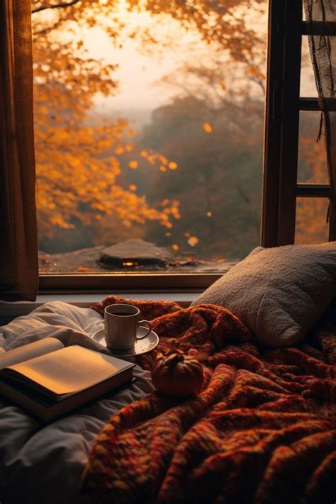 Cozy Fall Aesthetics Book Reading Nook Fall Vibes Cozy Aesthetic