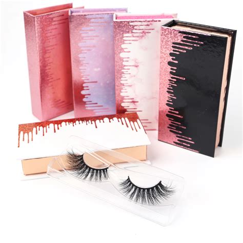 Wholesale Pink Eyelash Boxes Packaging Customized Luxury Lash Box With