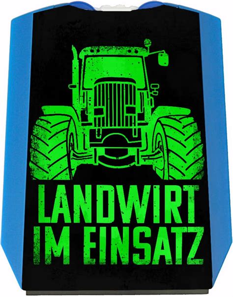 Landwirt Im Einsatz Parkscheibe In Gr N Mit Einkaufswagenchips