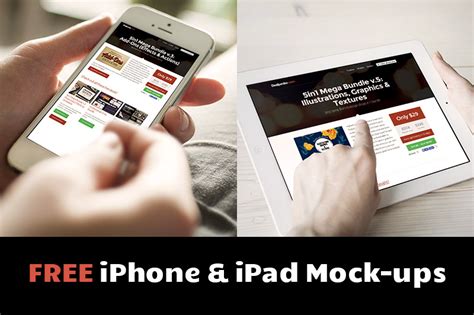 Free Iphone And Ipad Mock Ups Dealjumbo