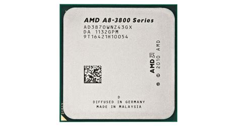 AMD A8-3870K | wydajność, ranking, specyfikacja