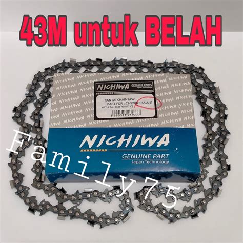 Jual Rantai Chainsaw Inch Belah T Chain Saw Mata Gergaji