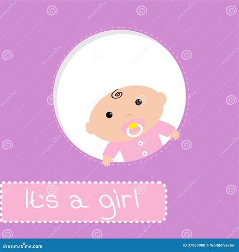 Peek-a-boo Baby Shower Card Stock Vector - Illustration of bright
