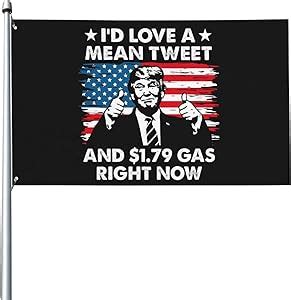 Amazon Make Gas Price Great Cheap Again Flag Anti Biden Flag Fuck Biden Flag 3x5 FT Home