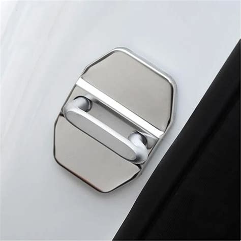 Pcs Stainless Steel Door Lock Decoration Cover For Mercedes Benz W