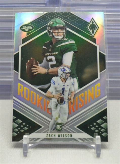 Zach Wilson 2021 Panini Phoenix RC RIS 2 Rookie Rising Silver Prizm