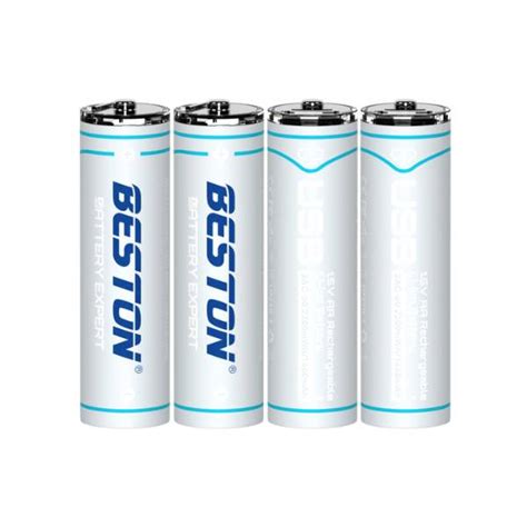 Beston Aa Mah Pcs Lithium Rechargeable Battery Best