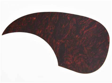 Teardrop Style Acoustic Guitar Pickguard Scratch Plate W Adhesive Red Tortoise Guitar Parts