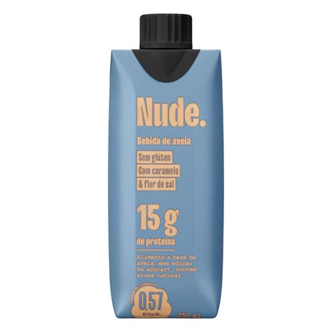 Bebida De Aveia Proteica Sabor Caramelo E Flor De Sal Nude Sem Gl Ten Ml Paiol Produtos