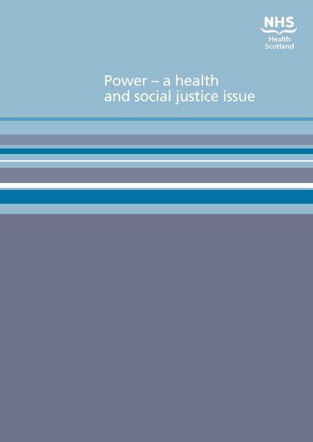 Power A Health And Social Justice Issue