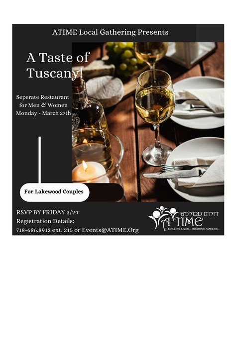 ATIME Local Gatherings: Lakewood Couples Dinner – ATime