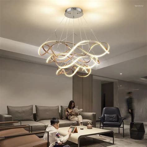 Modern LED Ceiling Infinity Chandelier For Living Room And Bedroom ...