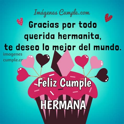 Frases de Cumpleaños para una hermana muy especial con imágenes