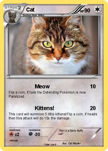 Pok Mon Cat Meow My Pokemon Card