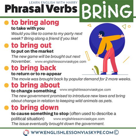 13 Phrasal Verbs With Bring Learn English With Harry 👴
