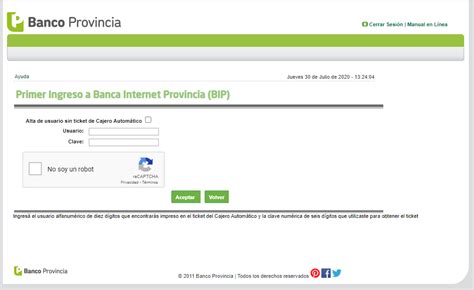 Cómo crear el Usuario BIP del Banco Provincia 2021