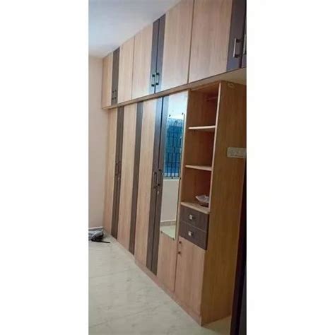 Brown Modular Wooden Wardrobe For Home Features Termite Proof At Rs