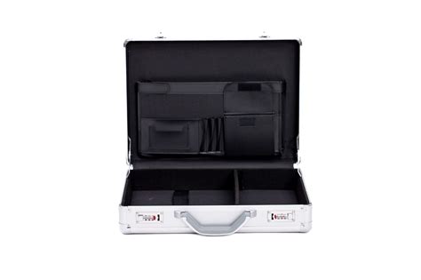 Pro Aluminium Large Deep Executive Laptop Padded Briefcase Attache Case