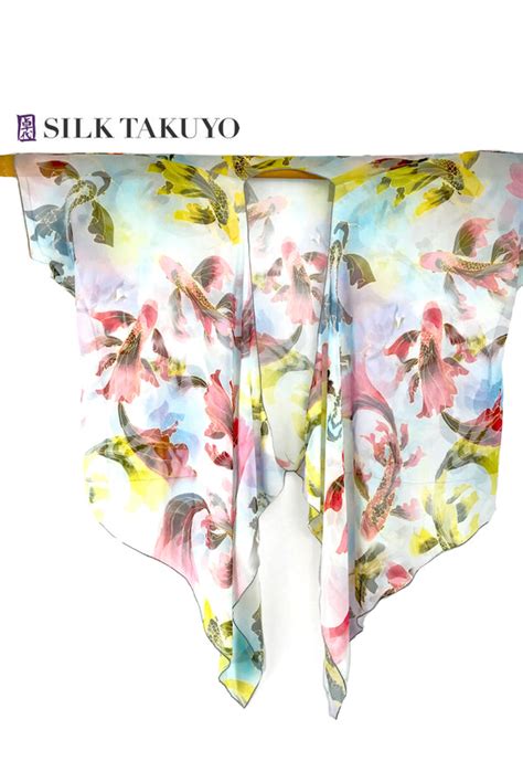 Buy Exclusive Luxury Hand Painted Sheer Kimono Top Online Silk Takuyo