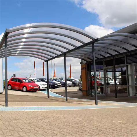 Two Car Parking Space Aluminium Pvdf Tents Garages Carport Shade